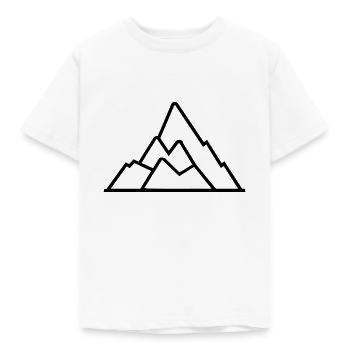 Berg - Kinder T-Shirt - Weiß - Vorne - AI Model Kid Male (0cm)