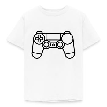 Videospiel-Controller - Kinder T-Shirt - Weiß - Vorne - AI Model Kid Male (0cm)