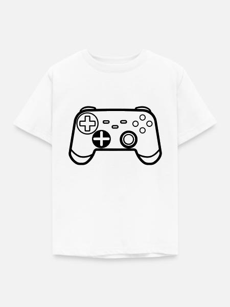 Controller für Videospiele - Kinder T-Shirt - Weiß