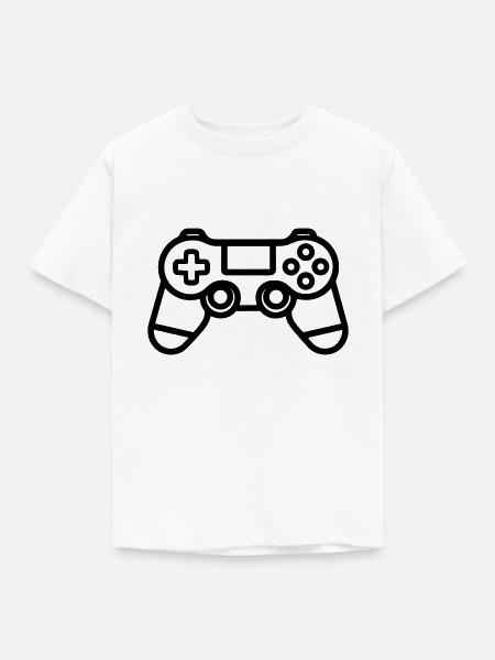 Controller für Videospiele - Kinder T-Shirt - Weiß
