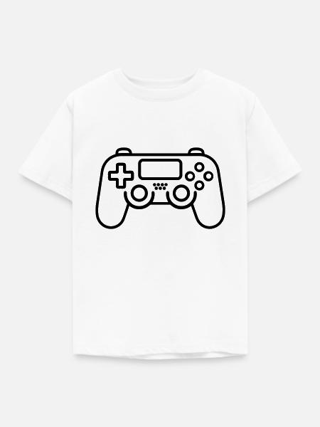 Controller für Videospiele - Kinder T-Shirt - Weiß