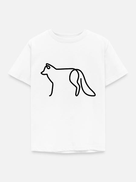 Fuchs - Kinder T-Shirt - Weiß