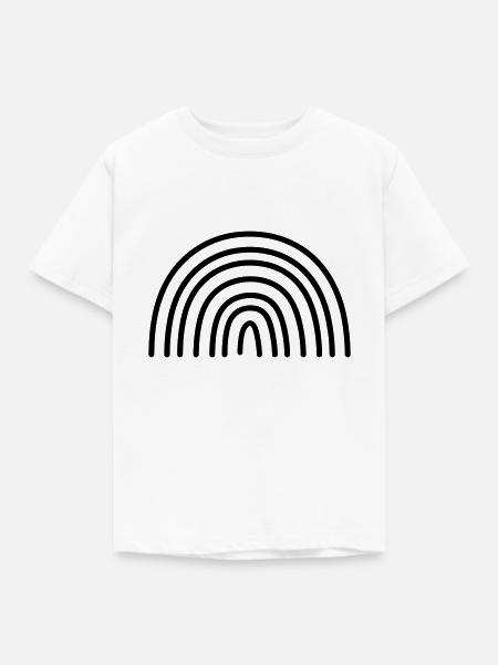 Regenbogen - Kinder T-Shirt - Weiß