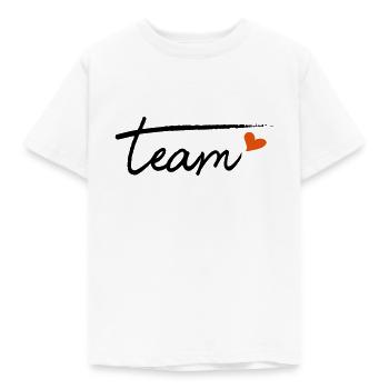 Team - Kinder T-Shirt - Weiß - Vorne - AI Model Kid Male (0cm)