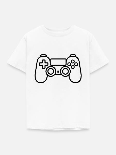 Controller für Videospiele - Kinder T-Shirt - Weiß