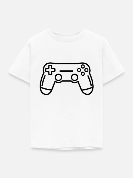 Controller für Videospiele - Kinder T-Shirt - Weiß