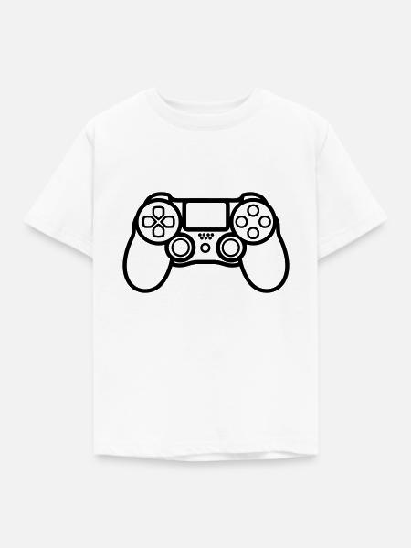 Controller für Videospiele - Kinder T-Shirt - Weiß