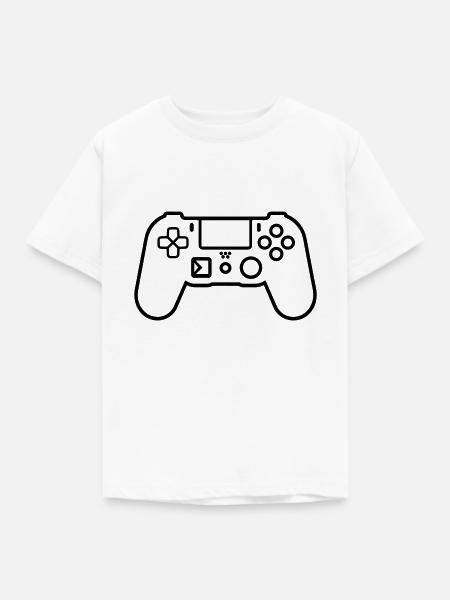 Videospiel-Controller - Kinder T-Shirt - Weiß