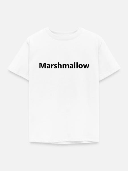 Marshmallow - Kinder T-Shirt - Weiß