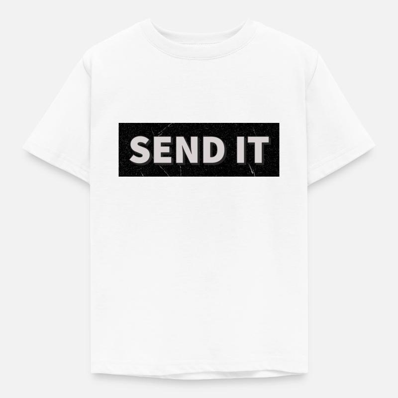 SEND IT Box Logo - Kids' T-Shirt - white