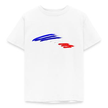 Drapeau national france drapeau couleurs creative - T-shirt Enfant - blanc - Devant - AI Model Kid Male (0cm)