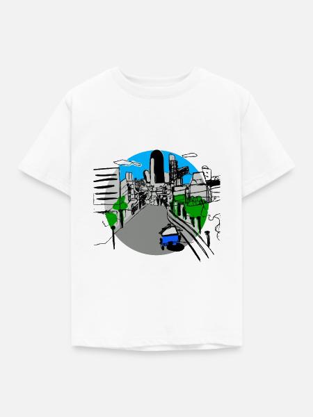 Metropole - Kinder T-Shirt - Weiß