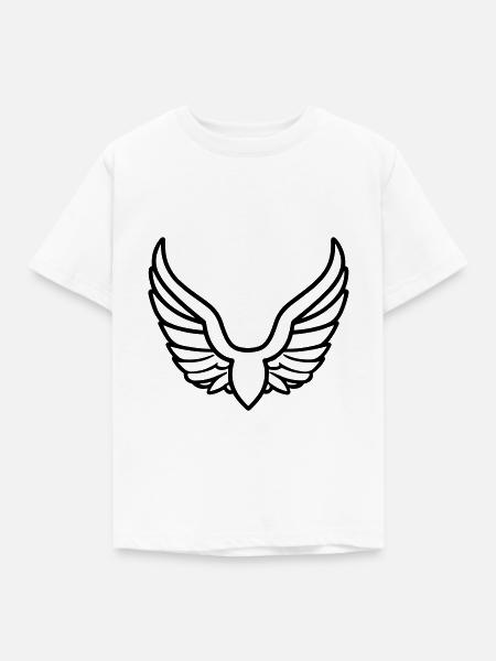 Engelsflügel - Kinder T-Shirt - Weiß