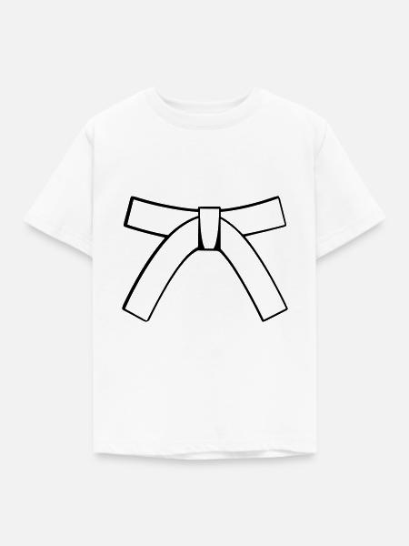 Gürtel - Kinder T-Shirt - Weiß