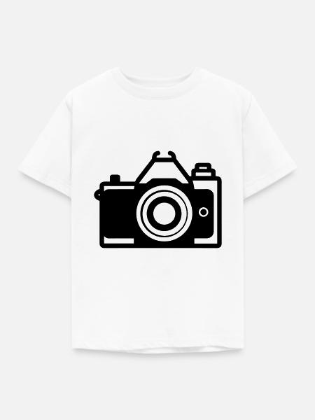 Kamera - Kinder T-Shirt - Weiß