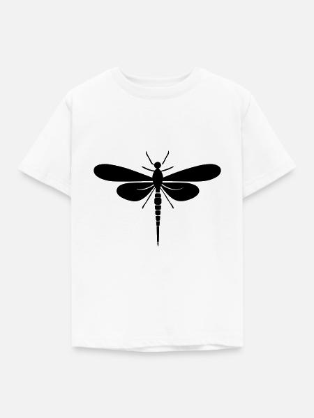 Libelle - Kinder T-Shirt - Weiß