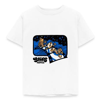 Snips #1 by Caspar Wain - Kids' T-Shirt - white - Front - AI Model Kid Male (0cm)