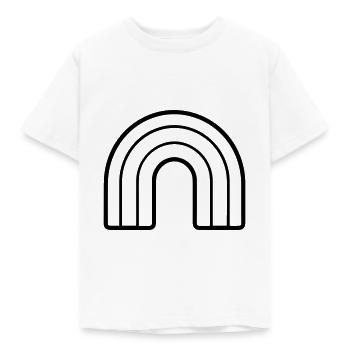 Regenbogen - Kinder T-Shirt - Weiß - Vorne - AI Model Kid Male (0cm)