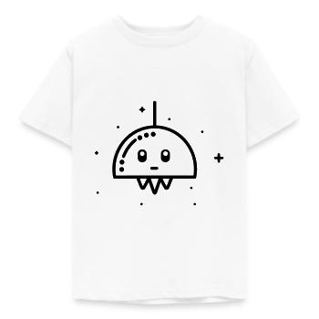 fliegende Untertasse - Kinder T-Shirt - Weiß - Vorne - AI Model Kid Male (0cm)