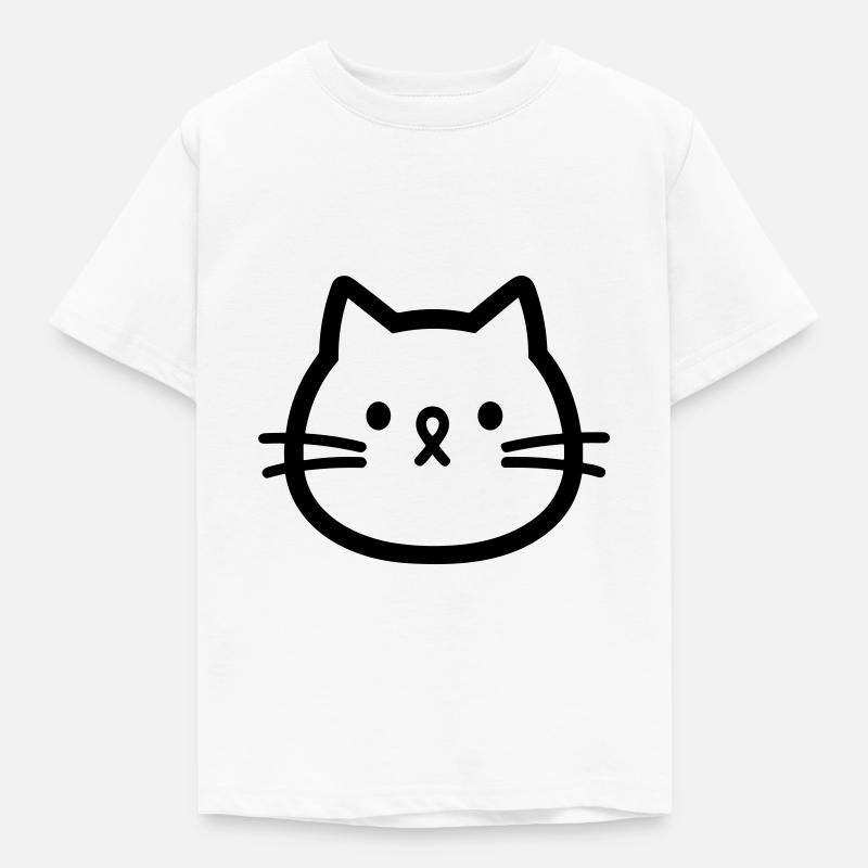 Katze - Kinder T-Shirt - Weiß