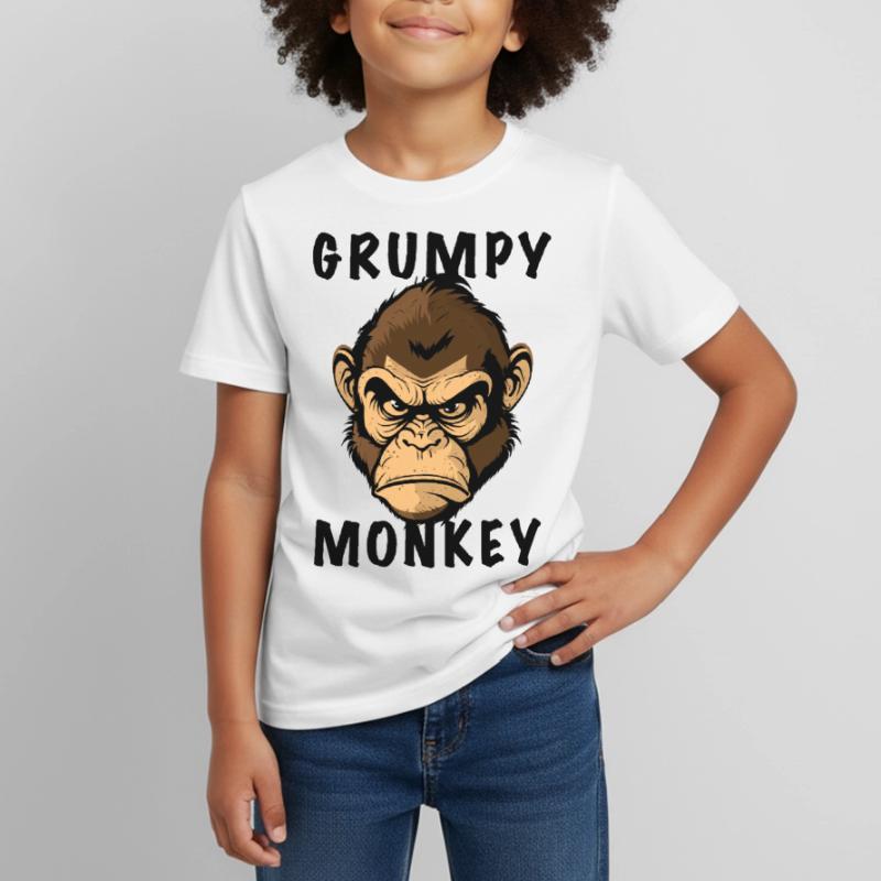 GRUMPY MONKEY Kids' T-Shirt