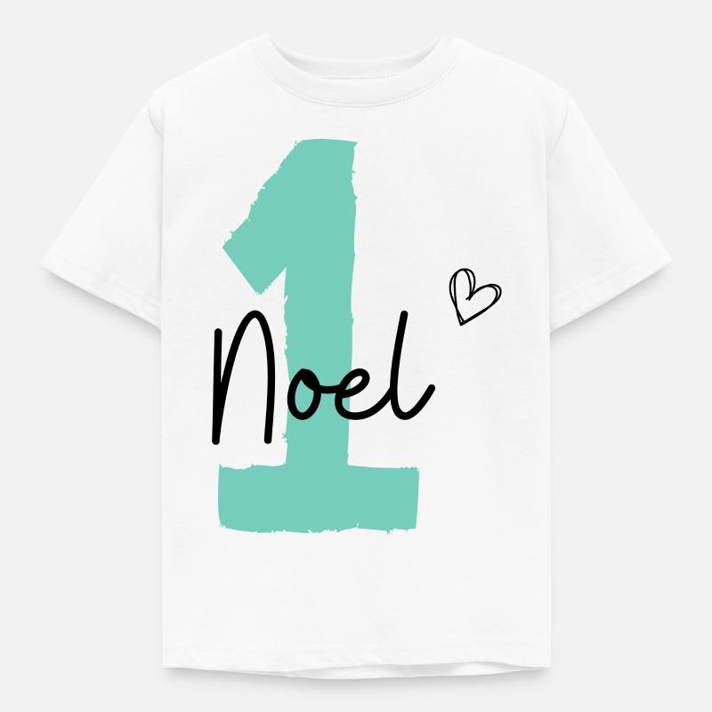 Noel eins - Kinder T-Shirt - Weiß