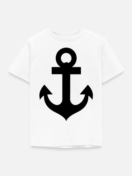Anker - Kinder T-Shirt - Weiß