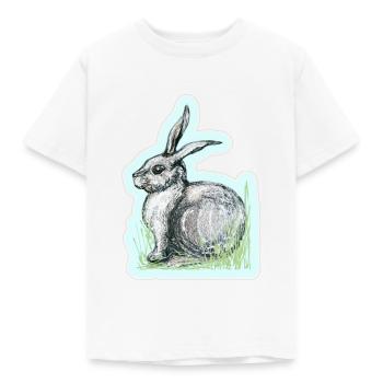 Hare - Kids' T-Shirt - white - Front - AI Model Kid Male (0cm)