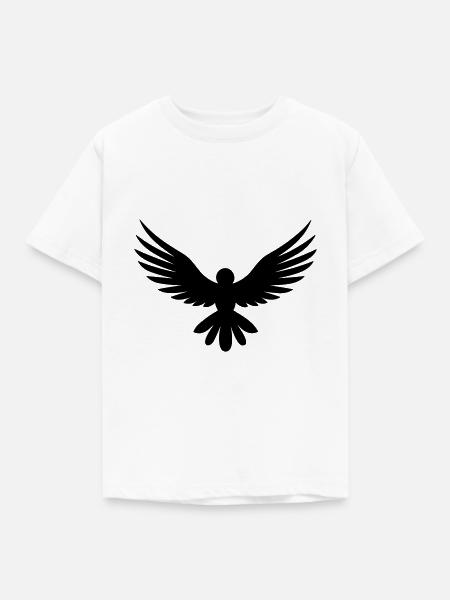 Habicht - Kinder T-Shirt - Weiß