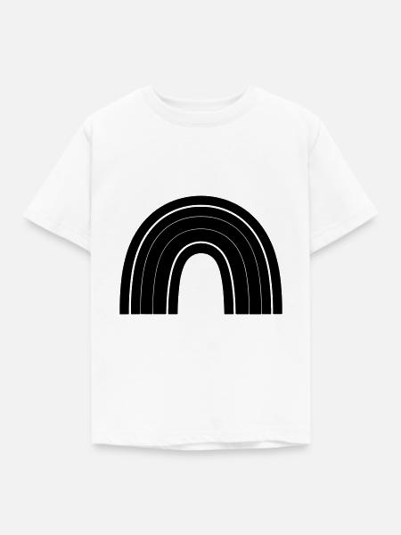 Regenbogen - Kinder T-Shirt - Weiß