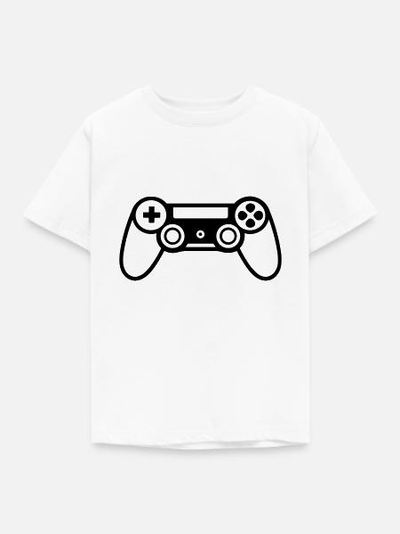 Controller für Videospiele - Kinder T-Shirt - Weiß