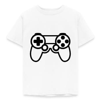 Videospiel-Controller - Kinder T-Shirt - Weiß - Vorne - AI Model Kid Male (0cm)