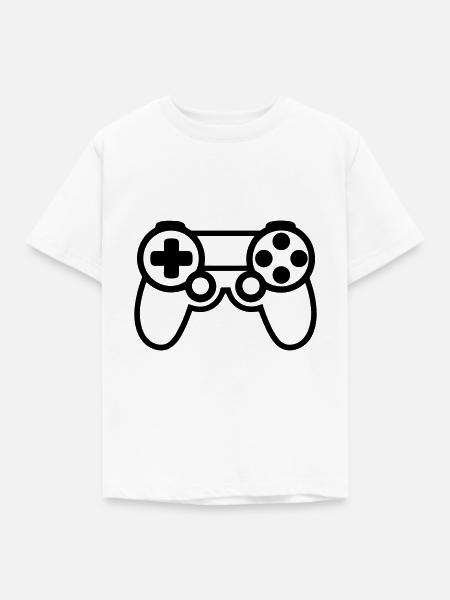 Videospiel-Controller - Kinder T-Shirt - Weiß
