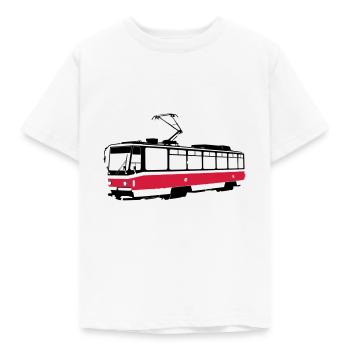 Brno tram - Kids' T-Shirt - white - Front - AI Model Kid Male (0cm)