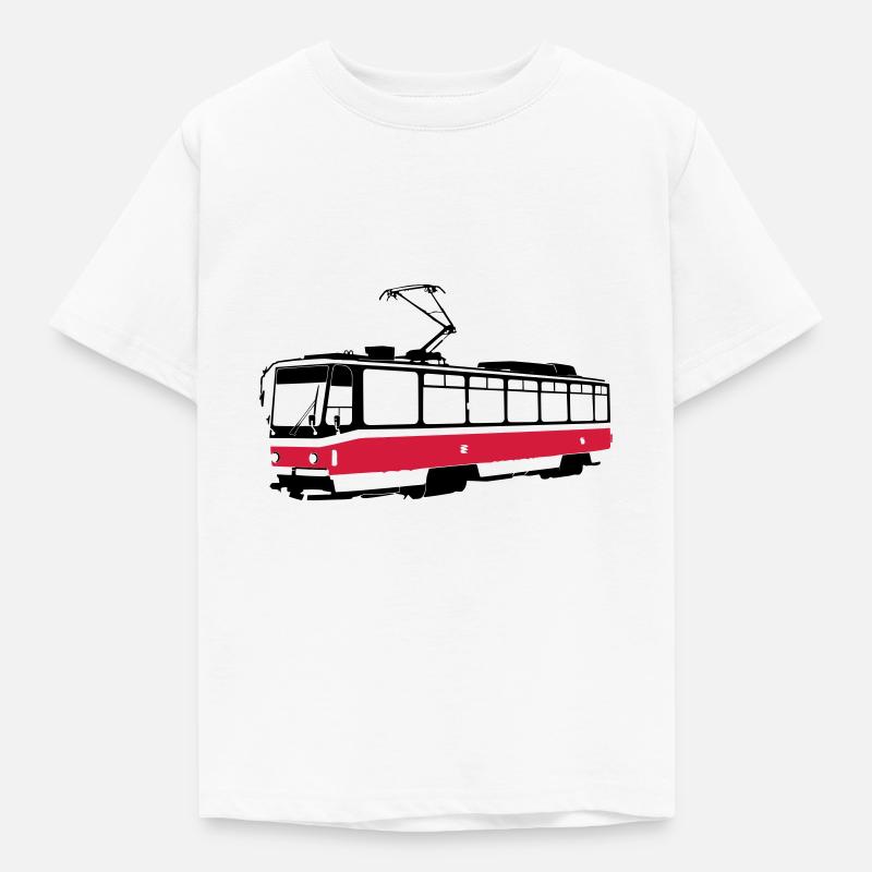 Brno tram - Kids' T-Shirt - white
