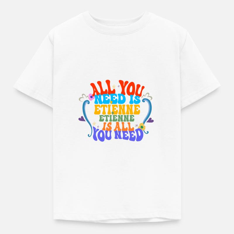 Etienne - Kinder T-Shirt - Weiß