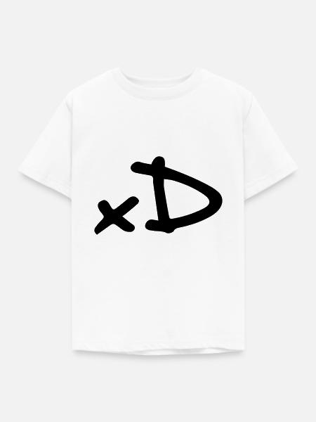 xD - Kinder T-Shirt - Weiß