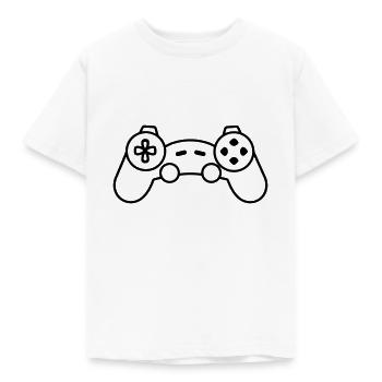 Videospiel-Controller - Kinder T-Shirt - Weiß - Vorne - AI Model Kid Male (0cm)