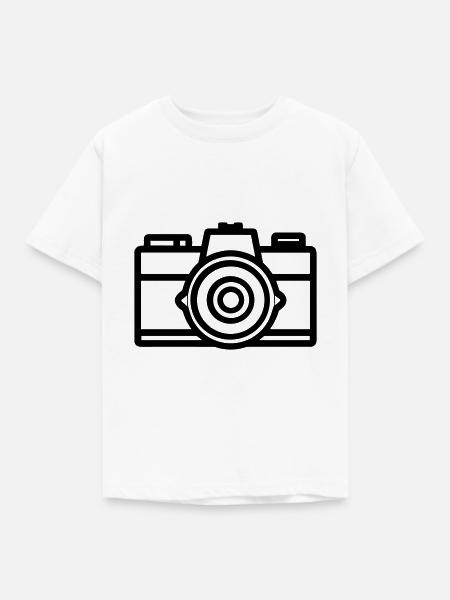 Kamera - Kinder T-Shirt - Weiß