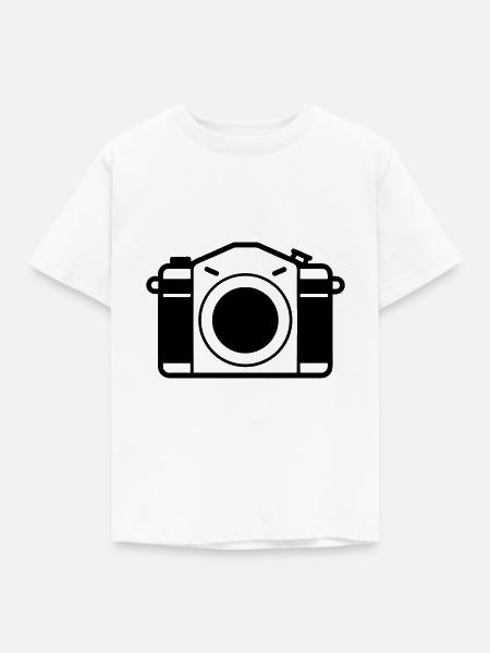 Kamera - Kinder T-Shirt - Weiß