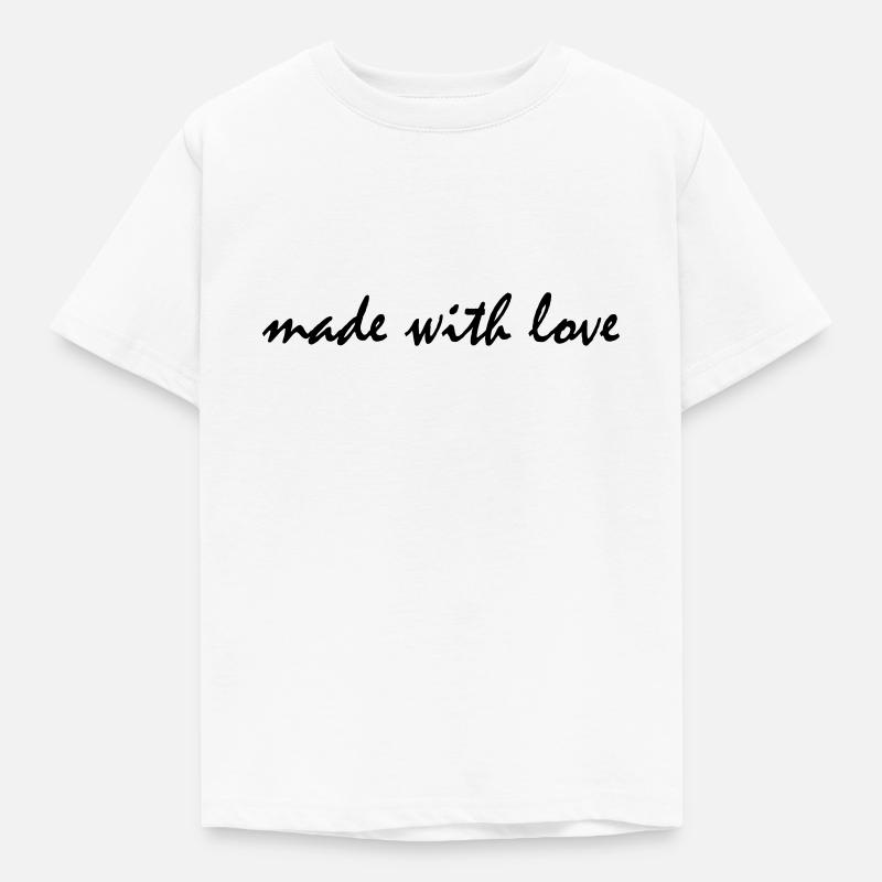 fait avec amour - T-shirt Enfant - blanc