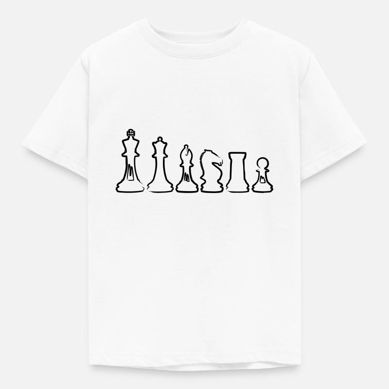 échecs - T-shirt Enfant - blanc