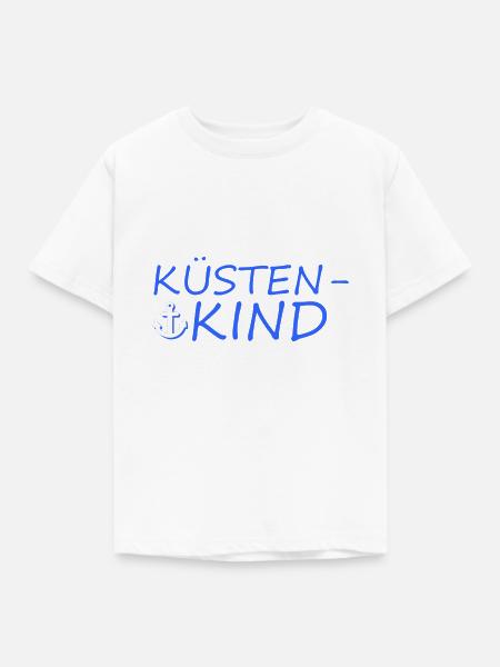Küstenkind - Kinder T-Shirt - Weiß