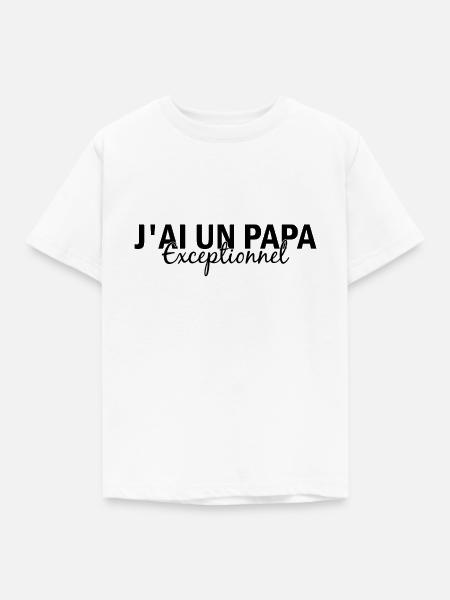 Außergewöhnlicher Vater - Kinder T-Shirt - Weiß