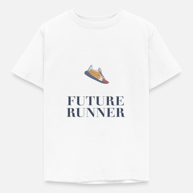 FUTURE RUNNER - Kinder T-Shirt - Weiß
