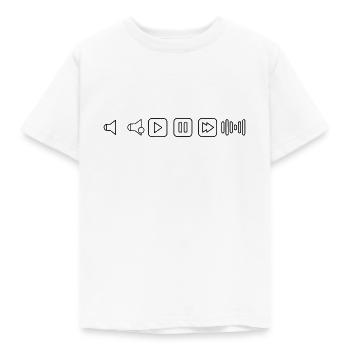Musikleiste - Kinder T-Shirt - Weiß - Vorne - AI Model Kid Male (0cm)
