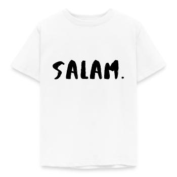 Salam - Kinder T-Shirt - Weiß - Vorne - AI Model Kid Male (0cm)