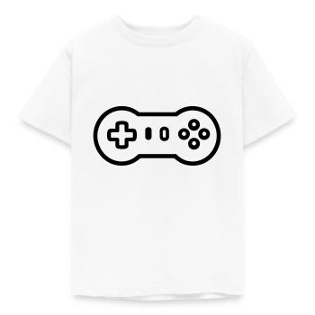 Videospiel-Controller - Kinder T-Shirt - Weiß - Vorne - AI Model Kid Male (0cm)