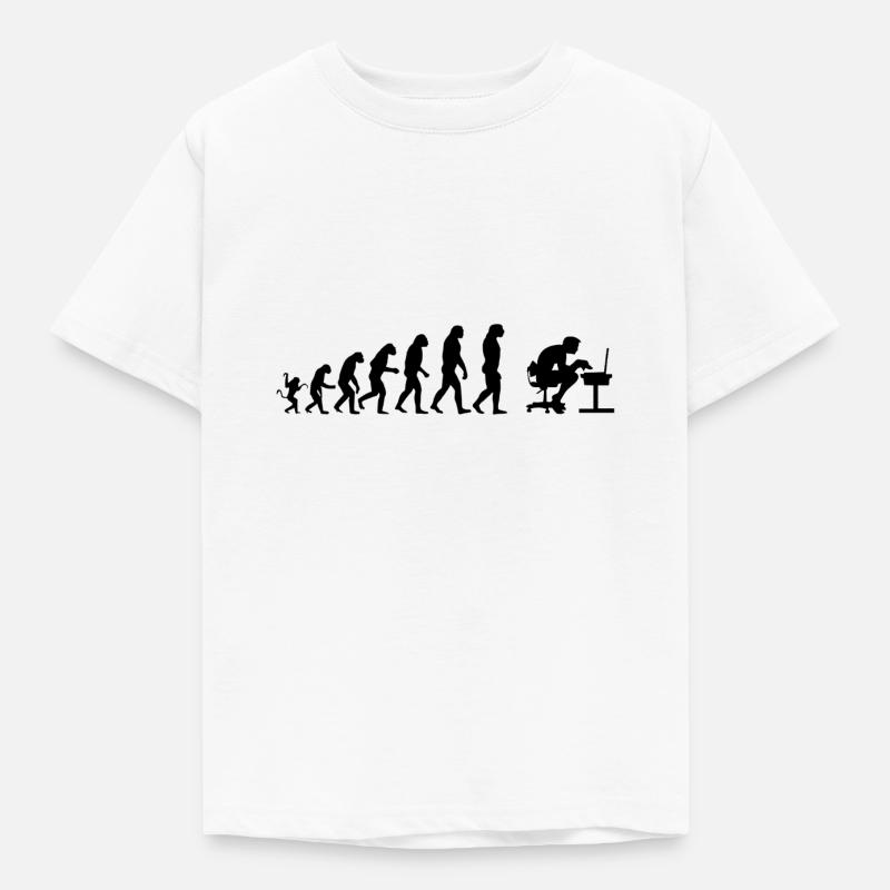 Computer Evolution - Kinder T-Shirt - Weiß