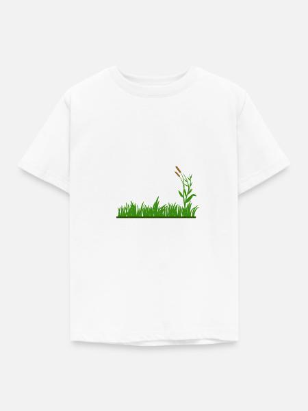 Wiese - Kinder T-Shirt - Weiß